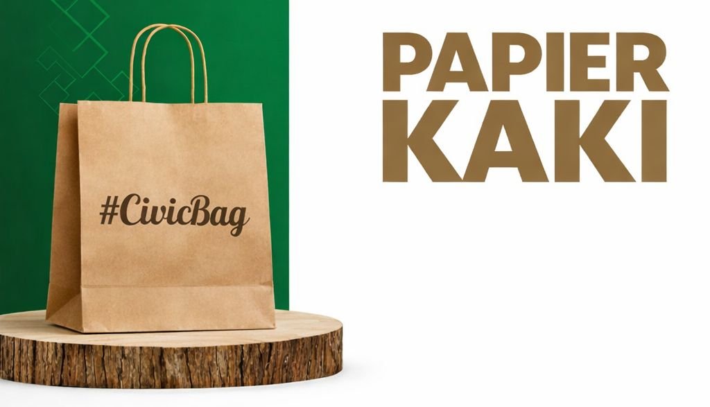 SAC EN PAPIER KAKI